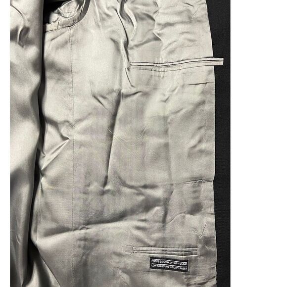 Stafford Mens Two Button Suit Jacket Black Single-Breasted Notch Lapel Lined 52 - Picture 5 of 12